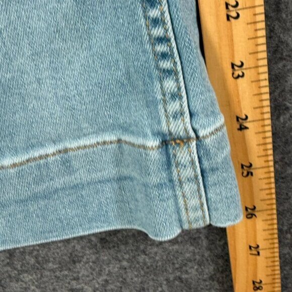 Maeve Anthropologie Colette Wide Leg Crop Jean Light Wash Patch Pocket Sz 28 NWT - Picture 11 of 13